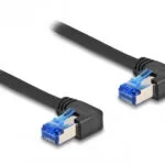 DeLock S/FTP Cat.6a (Gigabit) Καλώδιο Δικτύου Ethernet 1m Μαύρο