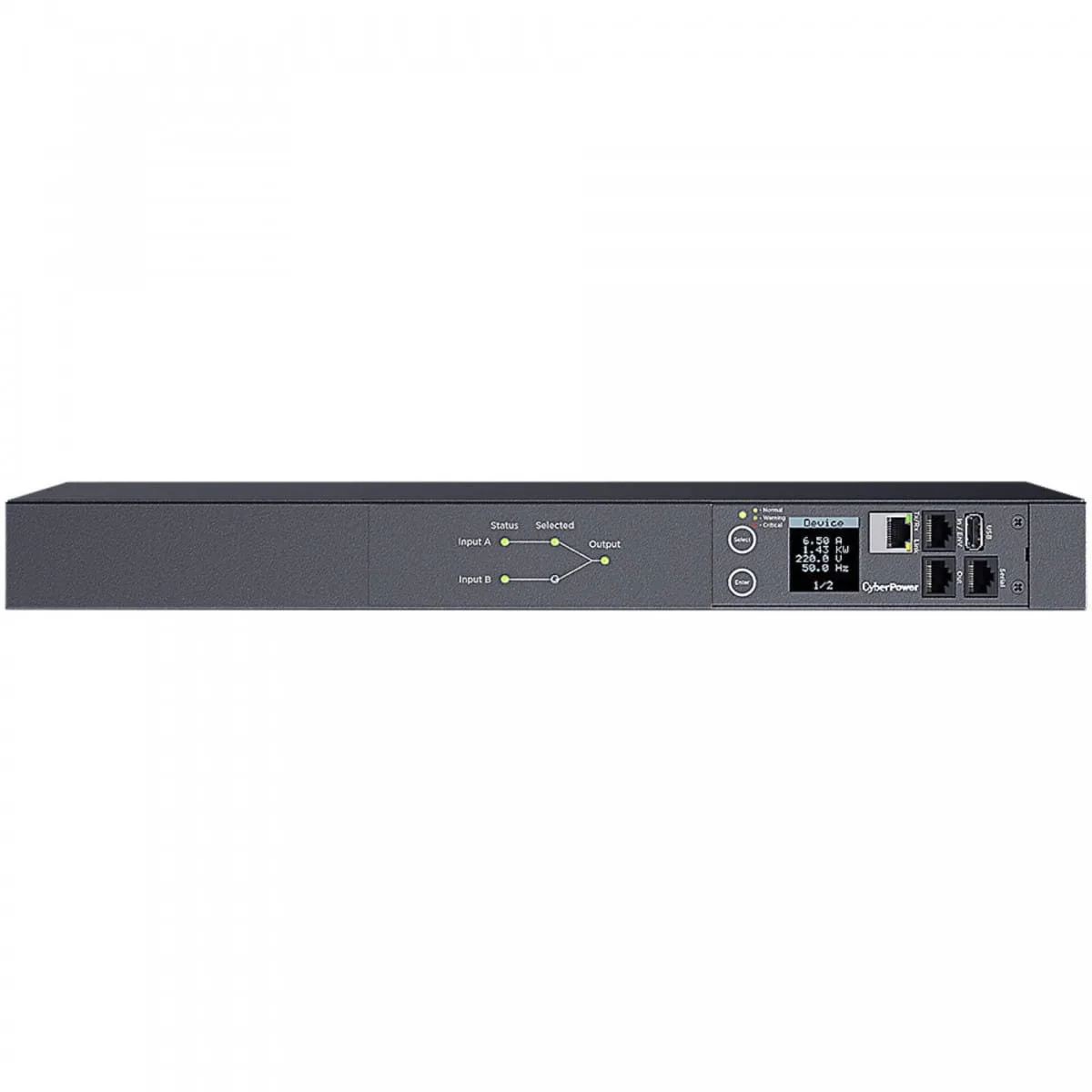 20260116103212_power_distribution_unit_cyberpower_ats_pdu_switched_2xats_input_12xiec_out_pdu44004.jpeg Power Distribution Unit Cyberpower Ats Pdu Switched 2xats Input 12xiec Out Pdu44004 - Image 1