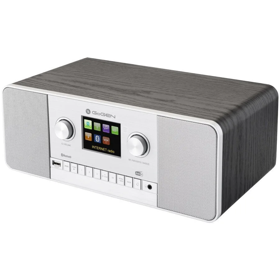 GoGEN IR 257 Επιτραπέζιο Ραδιόφωνο Ρεύματος DAB+ με Bluetooth και USB Ασημί - Image 1