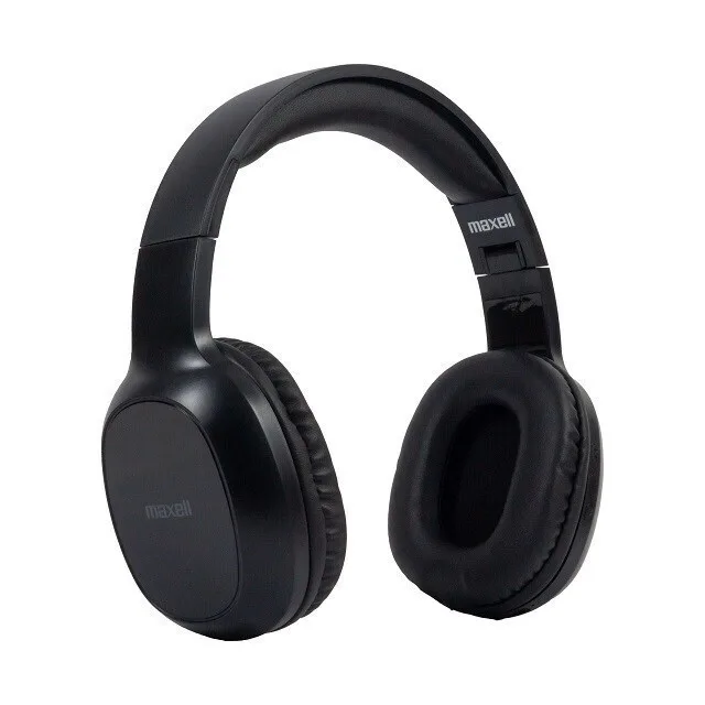 Maxell Spectrum Ασύρματα / Ενσύρματα On Ear Ακουστικά με 20 ώρες Λειτουργίας Μαύρα - Image 1