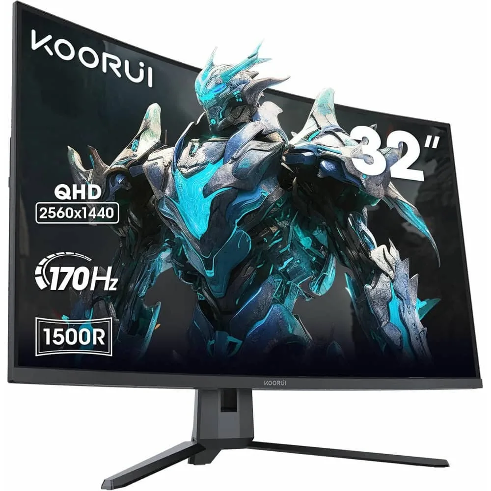 Koorui G3221SC VA HDR Curved Gaming Monitor 31.5" QHD 2560x1440 170Hz - Image 1