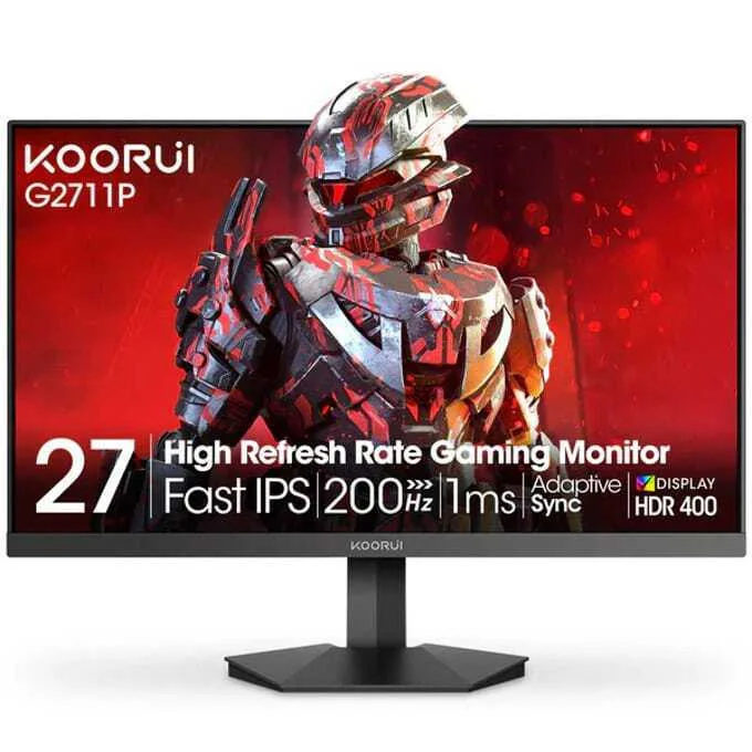 Koorui G2711P IPS HDR Gaming Monitor 27" FHD 1920x1080 200Hz με Χρόνο Απόκρισης 1ms GTG - Image 1