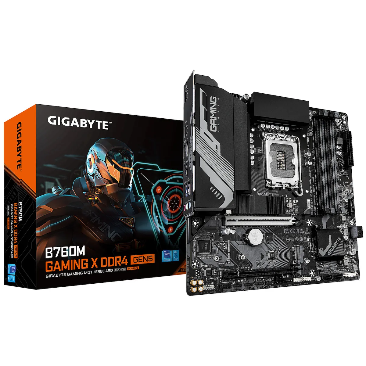 20260130135312_gigabyte_b760m_gaming_x_ddr4_gen5_rev_1_0_motherboard_micro_atx_me_intel_1700_socket.jpeg Gigabyte B760M Gaming X DDR4 GEN5 rev. 1.0 Motherboard Micro ATX με Intel 1700 Socket - Image 1