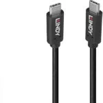 Lindy USB 3.2 Cable USB-C male - USB-C 100W PD Μαύρο 36977