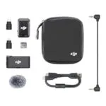 DJI Wireless Microphone Kit 2 Σετ Ασύρματο Πυκνωτικό Μικρόφωνο Πέτου, Clip On για Φωνητικά