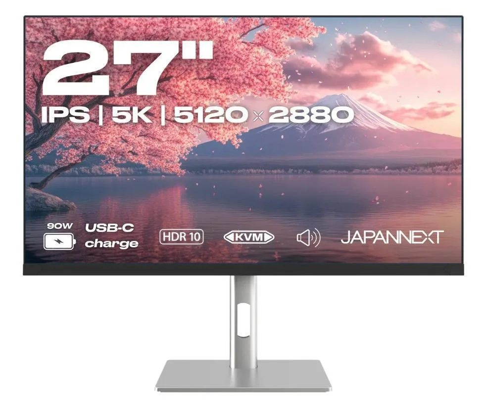 20260210094258_japannext_jn_ips275k_hspc9_ips_hdr_monitor_27_5120by2880_me_chrono_apokrisis_8ms_gtg.jpeg Japannext IPS HDR Monitor 27" 5120x2880 με Χρόνο Απόκρισης 8ms GTG Ασημί - Image 1