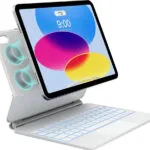 Typecase Flip Cover Ανθεκτική με Πληκτρολόγιο Λευκή (iPad 11 A16 2025, iPad 10.9 2022)