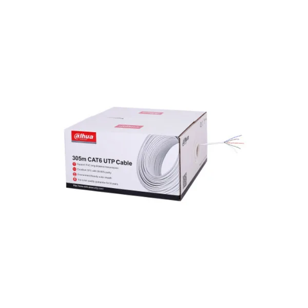 Dahua U/UTP Cat.6 (Gigabit) Καλώδιο Δικτύου Ethernet 305m Λευκό PFM923I-6UN-C - Image 1