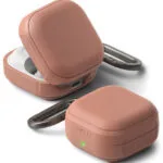 Ringke Θήκη Σιλικόνης με Γάντζο σε Ροζ χρώμα για Galaxy Buds4 / 4 Pro
