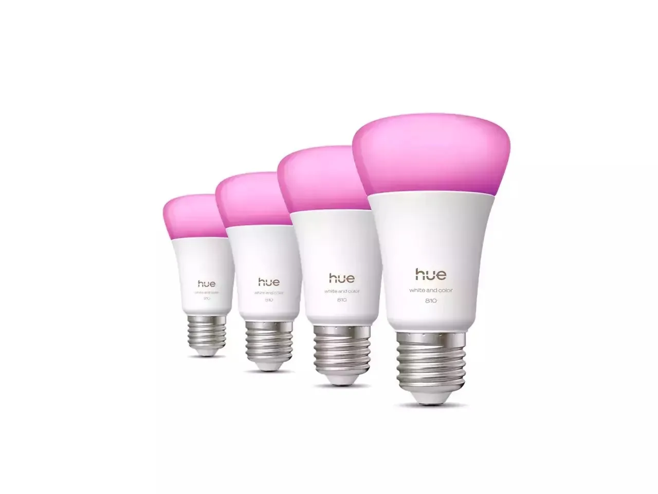 Philips Smart Λάμπες Hue White And Colour Ambiance LED για Ντουί E27 και Σχήμα A60 810lm Dimmable 4τμχ 1370367 - Image 1