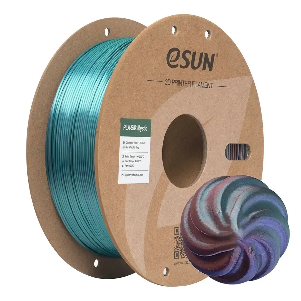 Esun Epla Silk PLA 3D Printer Filament 1.75mm Πολύχρωμο 1kg 07204 1τμχ (Spool) - Image 1