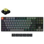 Keychron K1 QMK K1X-B4 Ασύρματο Gaming Μηχανικό Πληκτρολόγιο με Keychron Milk POM Banana διακόπτες και RGB φωτισμό (Αγγλικό US)