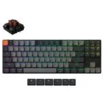 Keychron K1 QMK K1X-B3 Ασύρματο Gaming Μηχανικό Πληκτρολόγιο με Keychron Milk POM Brown διακόπτες και RGB φωτισμό (Αγγλικό US)