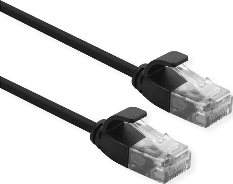 Roline Direct Attach Copper Cat.6 (Gigabit) Καλώδιο Δικτύου Ethernet 2m Μαύρο 21.15.3955 - Image 1