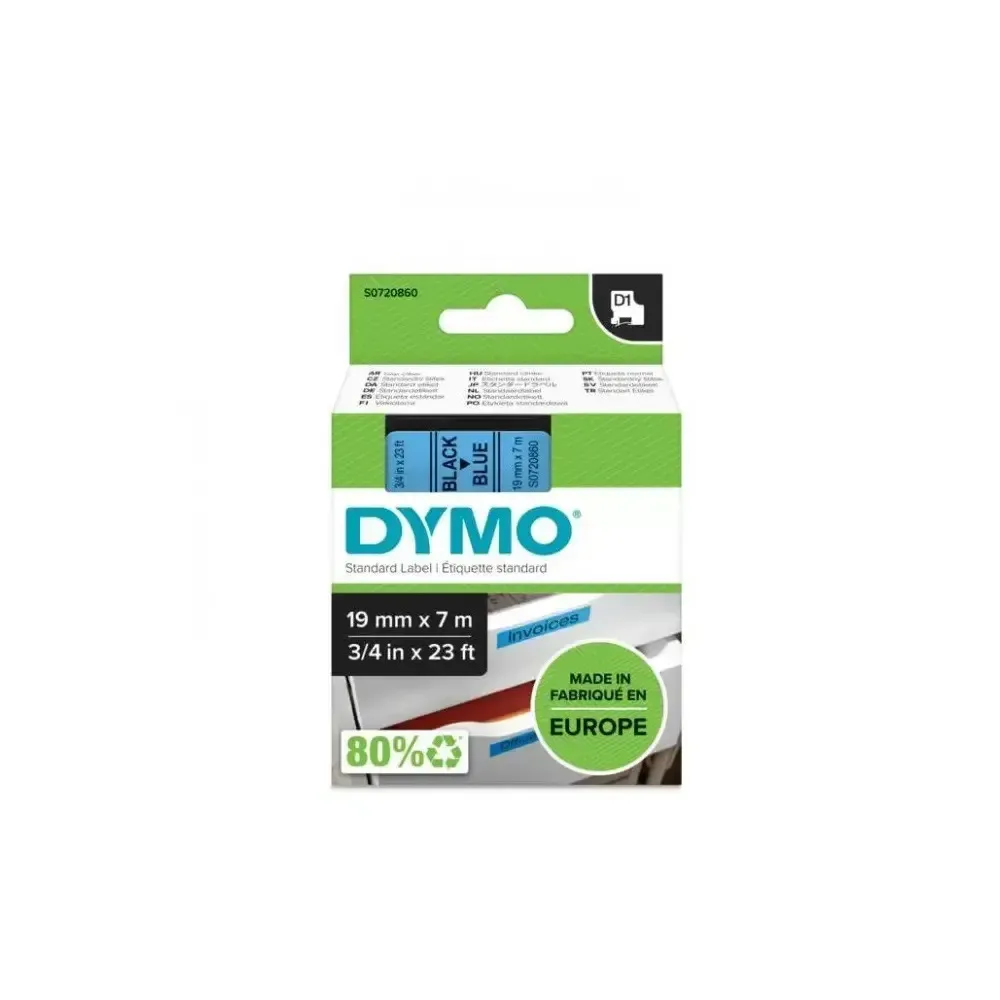20260225110124_dymo_tainia_etiketografou_1m_x_19mm_se_mayro_chroma_5tmch_s0720860.jpeg Dymo Ταινία Ετικετογράφου 1m x 19mm σε Μαύρο Χρώμα 5τμχ S0720860 - Image 1