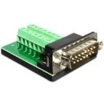 DeLock Adapter D-Sub 15 pin Gameport male - Terminal block (65275)