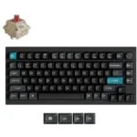 Keychron Q1 Ultra 8K Q1U-M1 Ασύρματο Gaming Μηχανικό Πληκτρολόγιο 75% με Keychron Silk POM Red διακόπτες και RGB φωτισμό (Αγγλικό US)