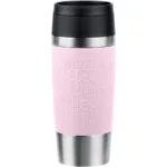 Emsa Handled Tumbler Θερμός Ανοξείδωτο 360ml Light Pink με Καλαμάκι και Λαβή N2020600