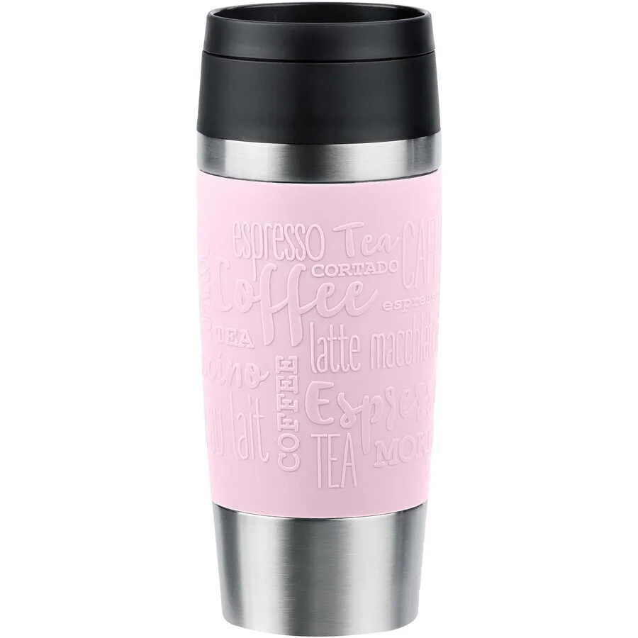 Emsa Handled Tumbler Θερμός Ανοξείδωτο 360ml Light Pink με Καλαμάκι και Λαβή N2020600 - Image 1