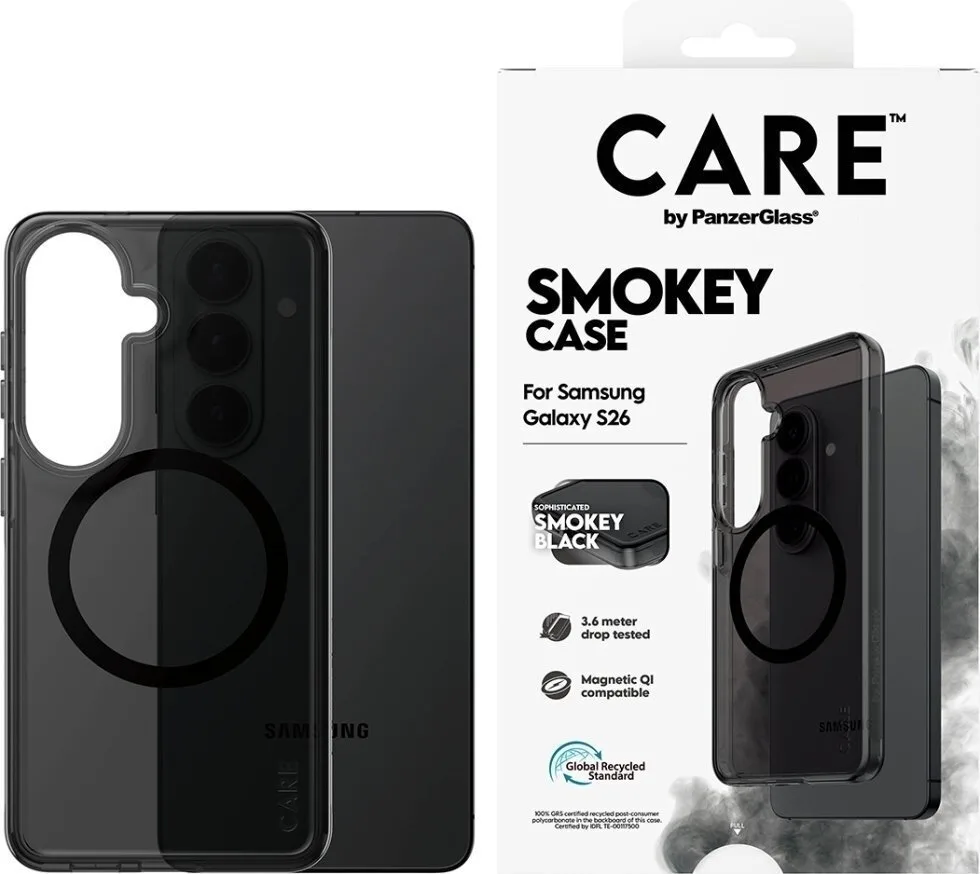 20260303103027_panzerglass_care_back_cover_mayro_galaxy_s26_cr29155.jpeg PanzerGlass Care Back Cover Πλαστικό Μαύρο (Galaxy S26) CR29155 - Image 1