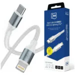 3MK Hyper USB-C to Lightning Cable 27W Λευκό 3m