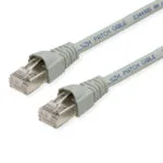 Telegärtner S/FTP Cat.6a (Gigabit) Καλώδιο Δικτύου Ethernet 1m Γκρι