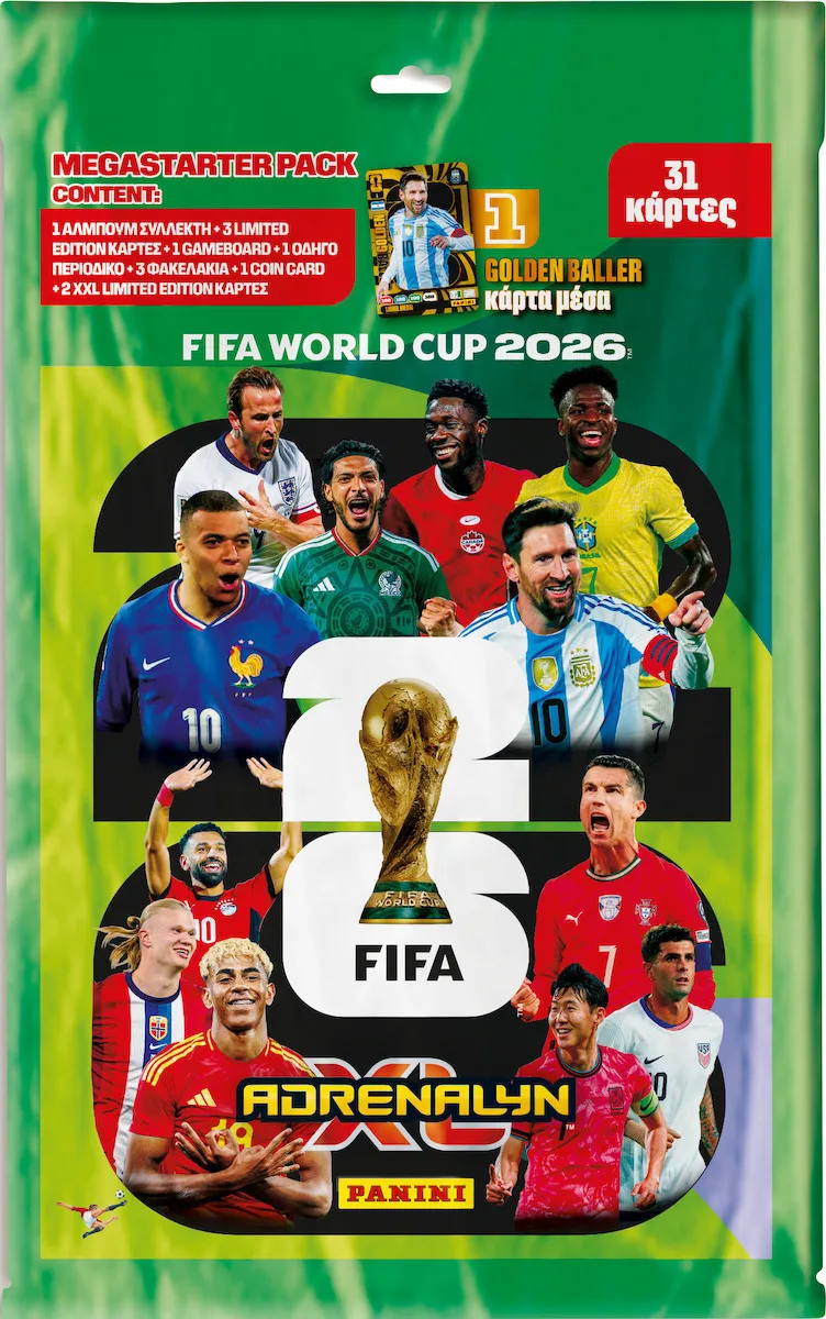 20260305093907_panini_fakelakia_pa_ti_fi_226_0043.jpeg Panini Fifa World Cup 2026 Adrenalyn XL Booster Pack - Image 1