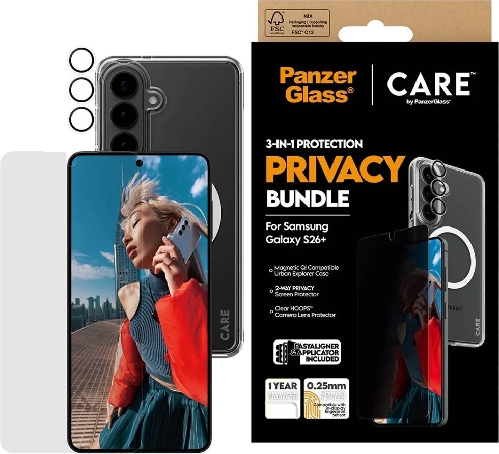 20260305095334_panzerglass_care_privacy_3_in_1_back_cover_plastiko_set_me_tzamaki_diafano_galaxy_s26_cr94821.jpeg PanzerGlass Care Privacy 3-in-1 Back Cover Πλαστικό Σετ με Τζαμάκι Διάφανο (Galaxy S26+) CR94821 - Image 1