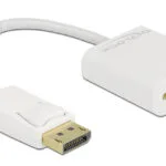 DeLock Μετατροπέας DisplayPort male σε VGA female Λευκό 1τμχ 61007