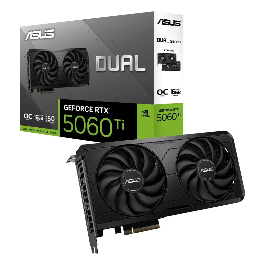 Asus GeForce RTX 5060 Ti 16GB GDDR7 EVO OC Κάρτα Γραφικών 90YV0NQ0-M0NB00 - Image 1