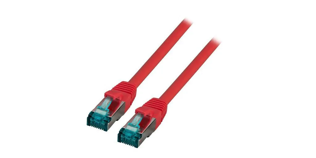 EFB S/FTP Cat.6a (Gigabit) Καλώδιο Δικτύου Ethernet 0.25m Κόκκινο MK6001.0,25R - Image 1