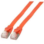EFB Flat U/FTP (STP) Cat.6a (Gigabit) Καλώδιο Δικτύου Ethernet 0.15m Κόκκινο K5545RT.0,15