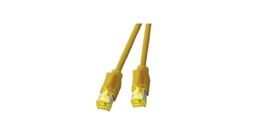 EFB S/FTP Cat.6a (Gigabit) Καλώδιο Δικτύου Ethernet Κίτρινο K8580GE.1 - Image 1