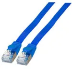 EFB Flat U/FTP (STP) Cat.6a (Gigabit) Καλώδιο Δικτύου Ethernet 0.15m Μπλε K5545BL.0