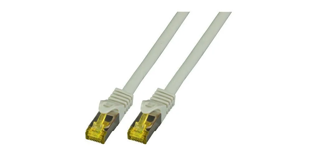 EFB S/FTP Cat.6a (Gigabit) Καλώδιο Δικτύου Ethernet 0.15m Γκρι MK7001.0,15G - Image 1