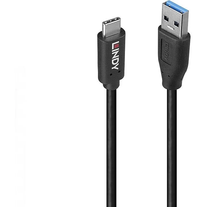 Lindy USB 2.0 Cable USB-C male - USB-A Μαύρο 36972 - Image 1