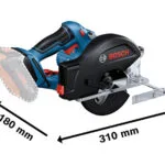 Bosch Gkm Δισκοπρίονο 18V Solo με Σύστημα Αναρρόφησης