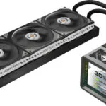 ASRock Steel Legend Dark 360 LCD Υδρόψυξη AIO CPU με 3 Ανεμιστήρες 120mm και RGB Φωτισμό