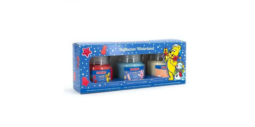 20260309172048_haribo_aromatiko_keri_me_aroma_kerasi_mpornto_255gr_3tmch.jpeg Haribo Αρωματικό Κερί με Άρωμα Κεράσι 255gr 3τμχ - Image 1