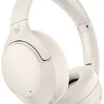Audeeo Melovibe EX Ασύρματα / Ενσύρματα Over Ear Ακουστικά με 55 ώρες Λειτουργίας Cream
