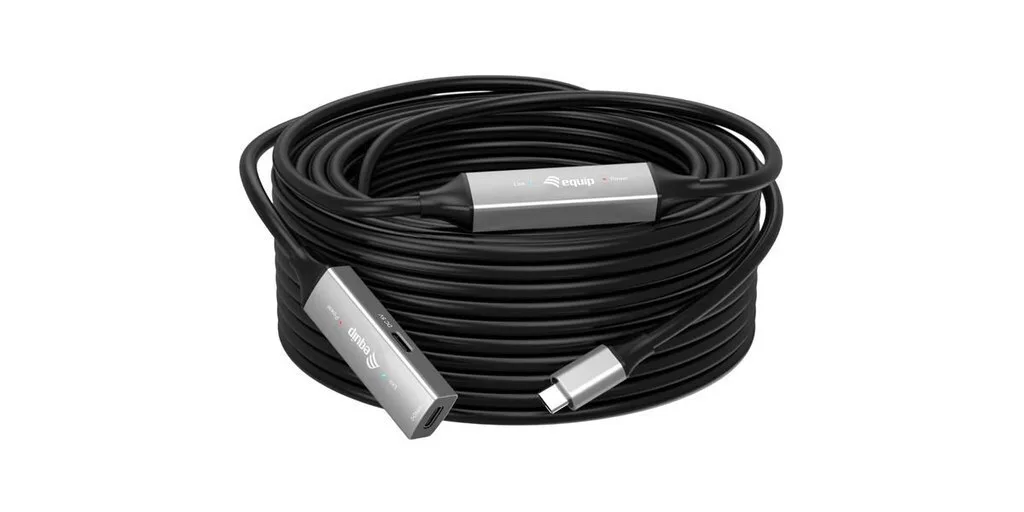 Equip USB 2.0 Cable USB-C male - USB-C Μαύρο 10m 133357 - Image 1