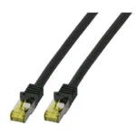 EFB S/FTP Cat.6a (Gigabit) Καλώδιο Δικτύου Ethernet 25m Μαύρο MK7001.25B