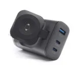RealPower Φορτιστής Χωρίς Καλώδιο με Θύρα USB-A και 2 Θύρες USB-C 43W Power Delivery / Quick Charge 3.0 (PC-43)