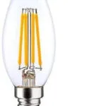 Deltaco Λάμπες LED 6W για Ντουί E14 και Σχήμα C35 840lm 3τμχ