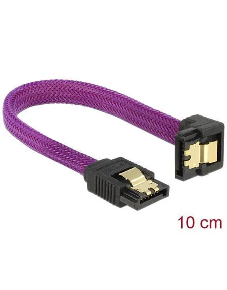 DeLock 7-Pin SATA III - 7-Pin SATA III Cable 10cm Μωβ - Image 1