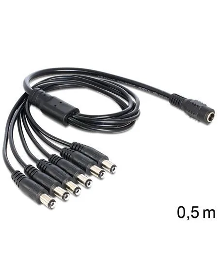 Delock Cable Dc Splitter 5.5x2.1mm 1xfemale To 6xmale 83289 - Image 1