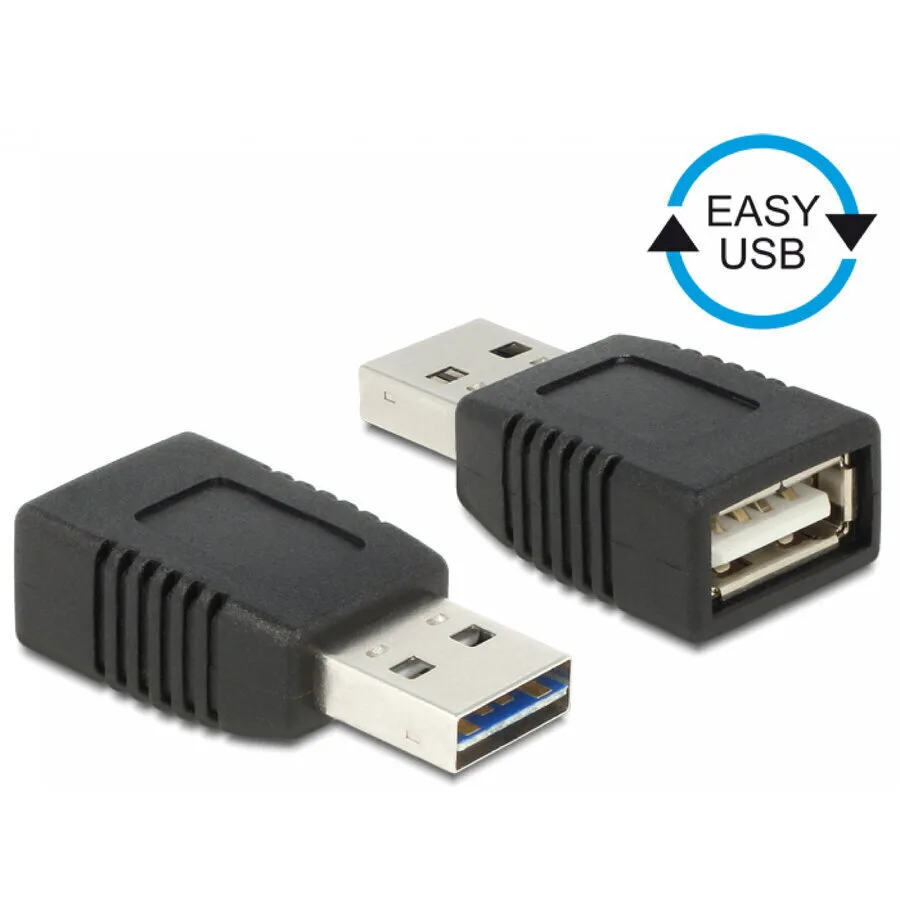 DeLock Μετατροπέας USB-A male σε USB-A female (65520) - Image 1