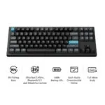 Keychron Q3 Ultra 8K Q3U-M1 Ασύρματο Gaming Μηχανικό Πληκτρολόγιο Tenkeyless με Keychron Silk POM Red διακόπτες και RGB φωτισμό (Αγγλικό US)
