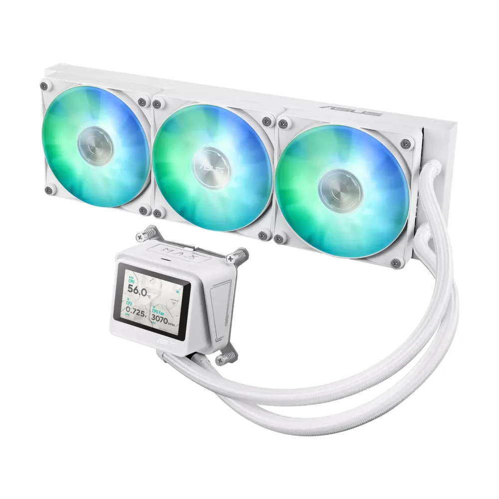 20260313172116_asus_max_gaming_lc_360_argb_lcd_ydropsyxi_epexergasti_triplou_anemistira_120mm_gia_socket_am4_am5_1700_1200_leyki.jpeg Asus MAX Gaming LC 360 ARGB LCD Υδρόψυξη AIO CPU με 3 Ανεμιστήρες 120mm Λευκή - Image 1