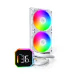Montech HYPERFLOW DIGITAL 240 Υδρόψυξη AIO CPU με 2 Ανεμιστήρες 120mm και RGB Φωτισμό Λευκή